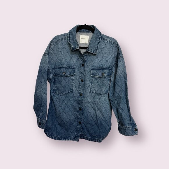Celebrity Pink Women’s Size S Blue Jean Jacket Button ,Front Pockets - Picture 1 of 5